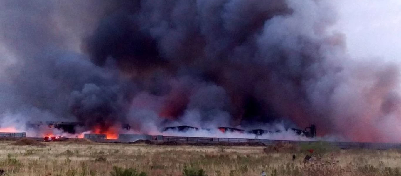 Φωτιά ξέσπασε στον Ασπρόπυργο